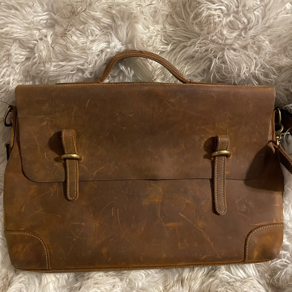 Kattee Leather Messenger Bag